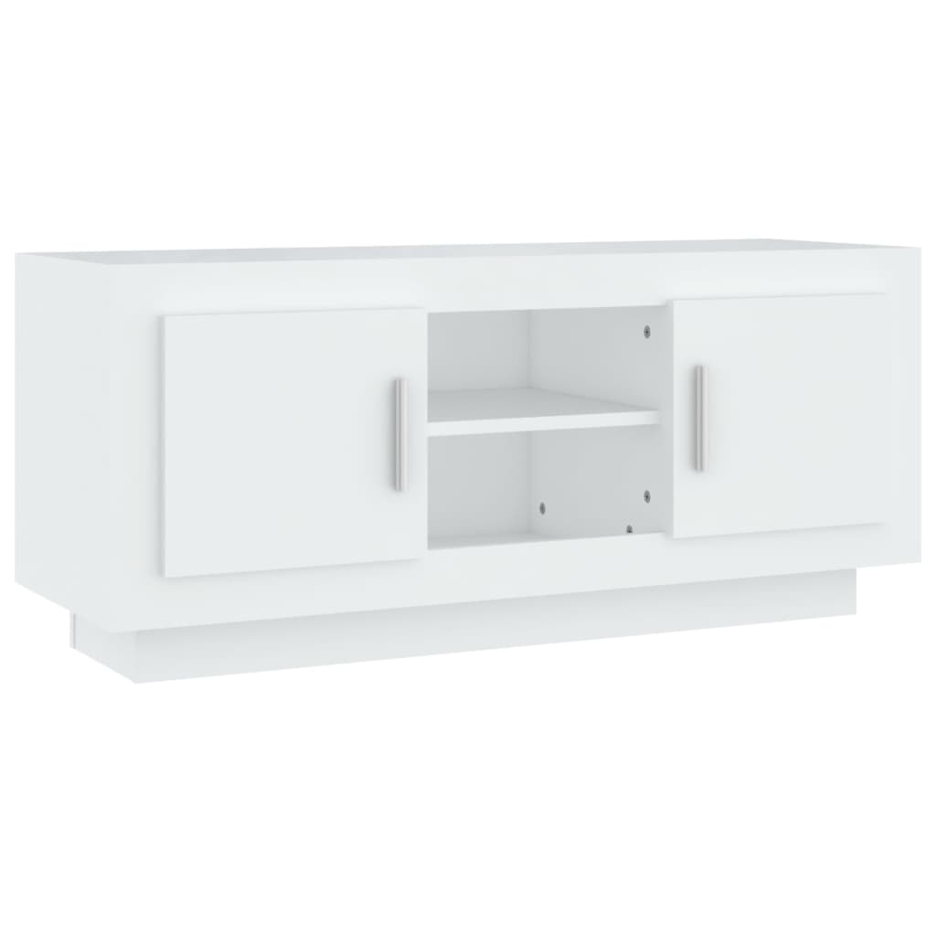 Mobile Porta TV-Mobile per TV-Credenza TV Bianco 102x35x45 cm in Legno Multistrato 236548