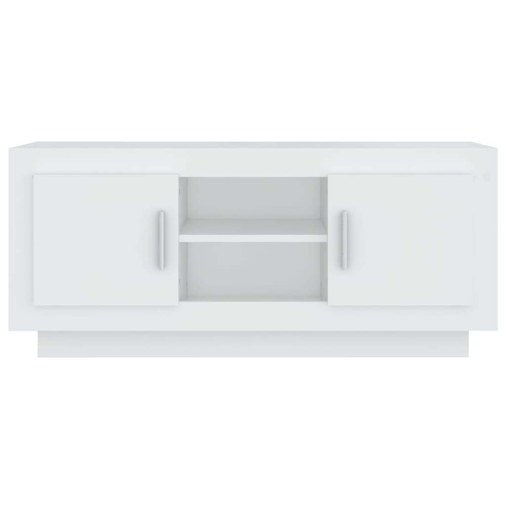 Mobile Porta TV-Mobile per TV-Credenza TV Bianco 102x35x45 cm in Legno Multistrato 236548