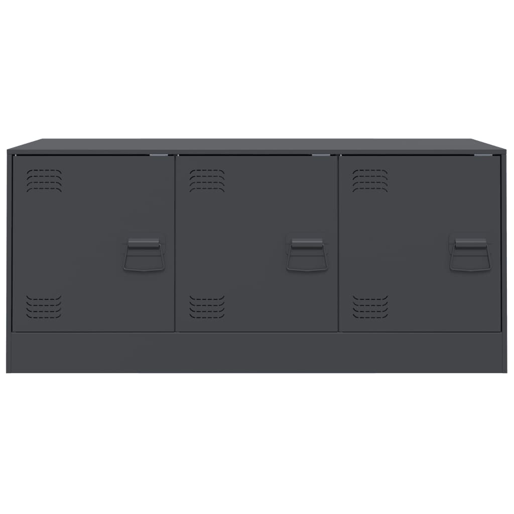 Mobile Porta TV-Mobile per TV-Credenza TV Antracite 99x39x44 cm in Acciaio 585784
