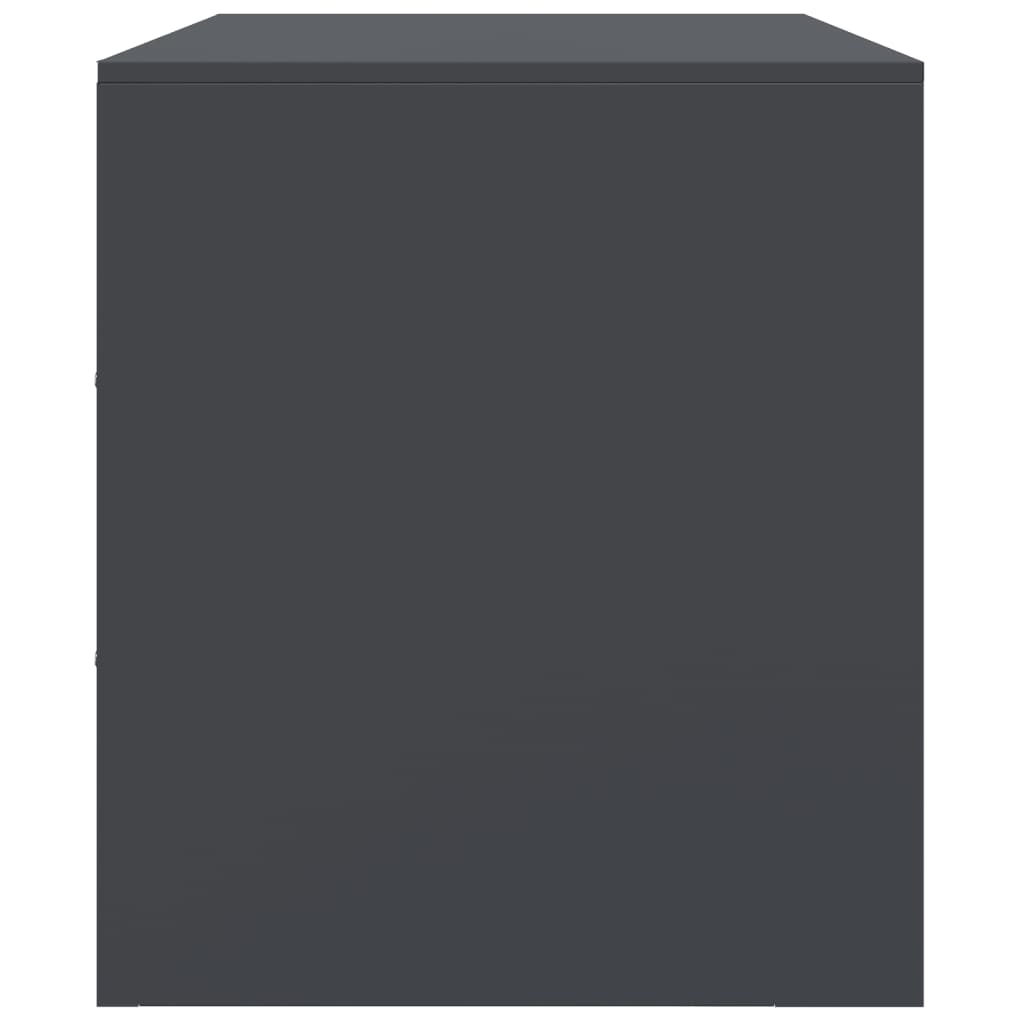 Mobile Porta TV-Mobile per TV-Credenza TV Antracite 99x39x44 cm in Acciaio 585784