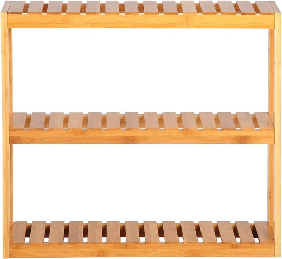 Asciugamano per bagno in bambù con altezza regolabile - 60x15x54cm