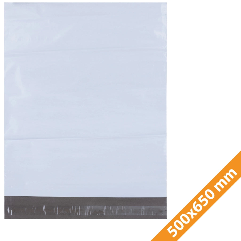 Buste da Spedizione Bianche 500 x 650 mm – Sicurezza e Resistenza | 100 Pezzi, LDPE Forte, Impermeabile