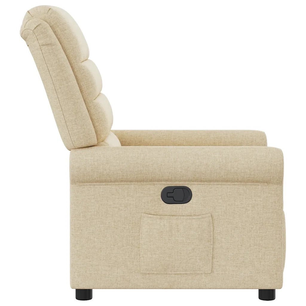 Poltrona Reclinabile in Tessuto Crema 4015644