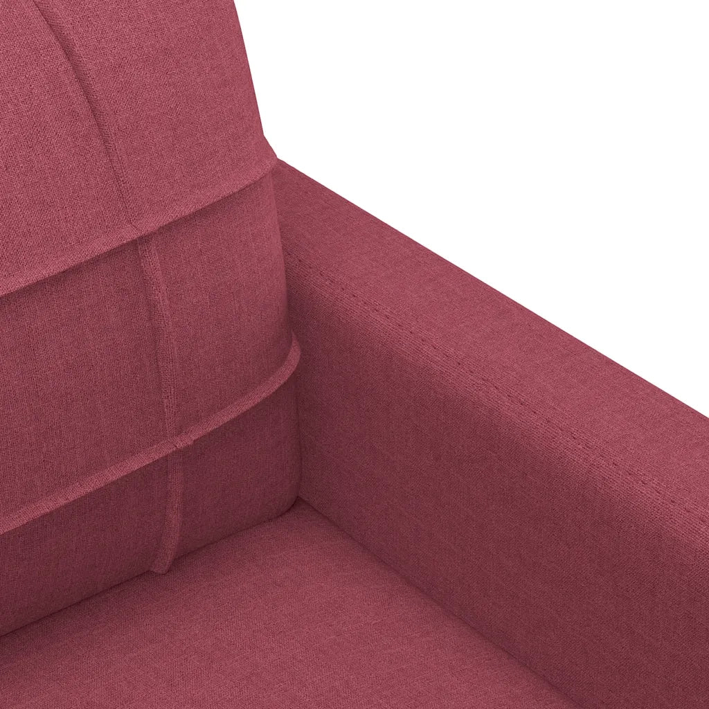 Divano a 2 Posti-Sofa 2 Posti Rosso Vino 120 cm in Tessuto 439457