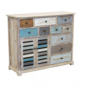 Mobile Greg 108x38x89 h cm in Legno Multicolor
