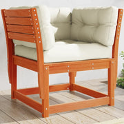 Divano Giardino Braccioli con Cuscini-Sofa da Giardino-Divanetto da esterno Marrone Cera di Pino