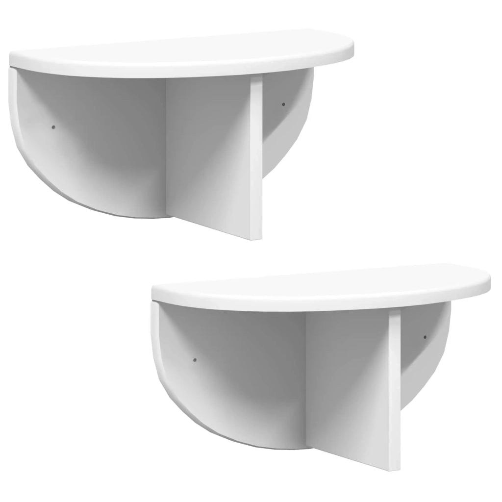 Scaffale da parete 2 pcs Bianco 38 x 19 x 19 cm 891409