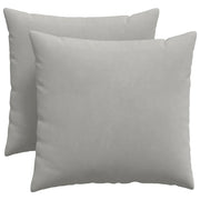 Cuscini da Divano 2 pz | Cuscini per sedie Grigio chiaro 50 x 50 cm Tessuto