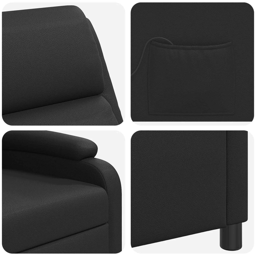 Poltrona Massaggiante Nero Similpelle 42034861