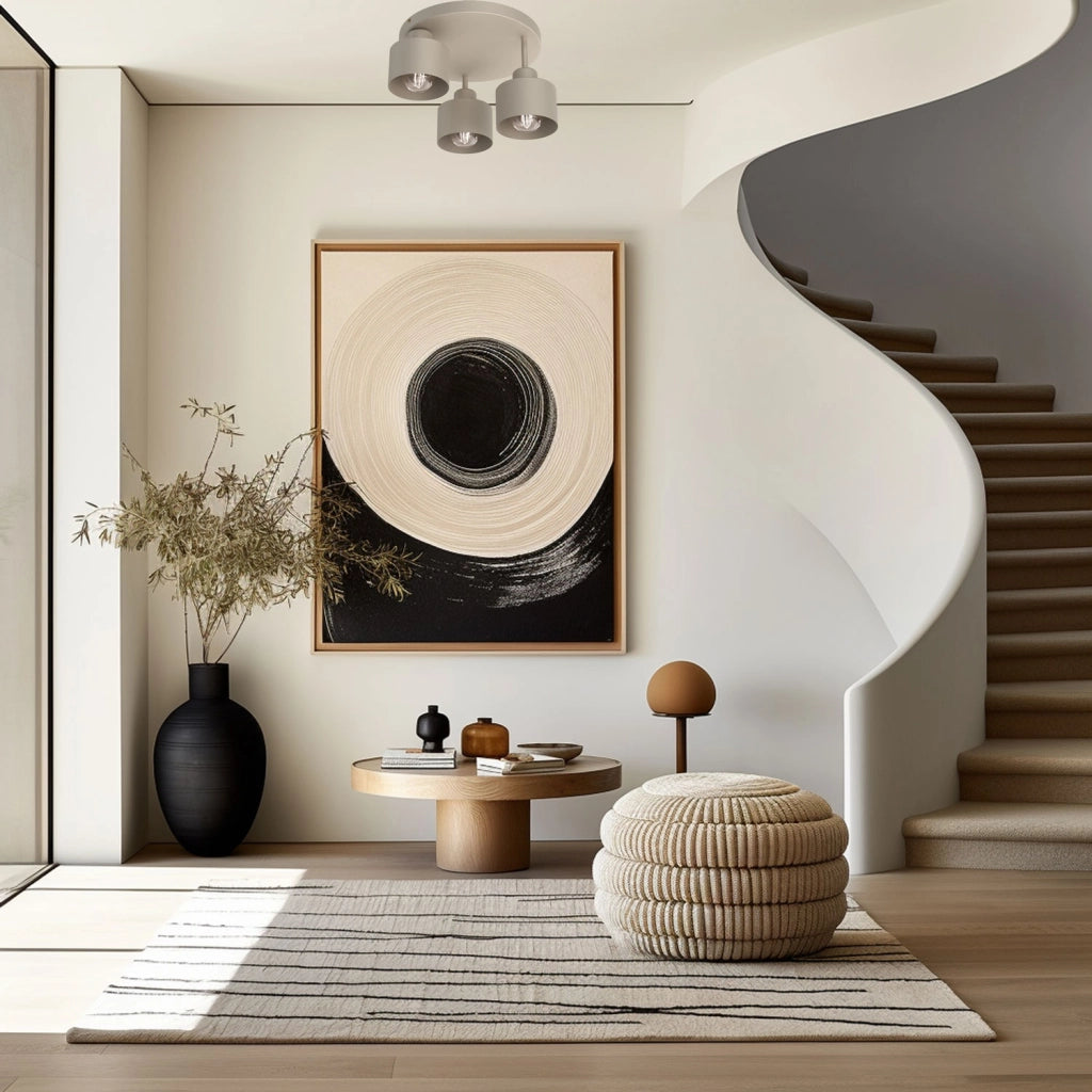 Lampada da soffitto moderna Parkla 3xE27 beige acciaio
