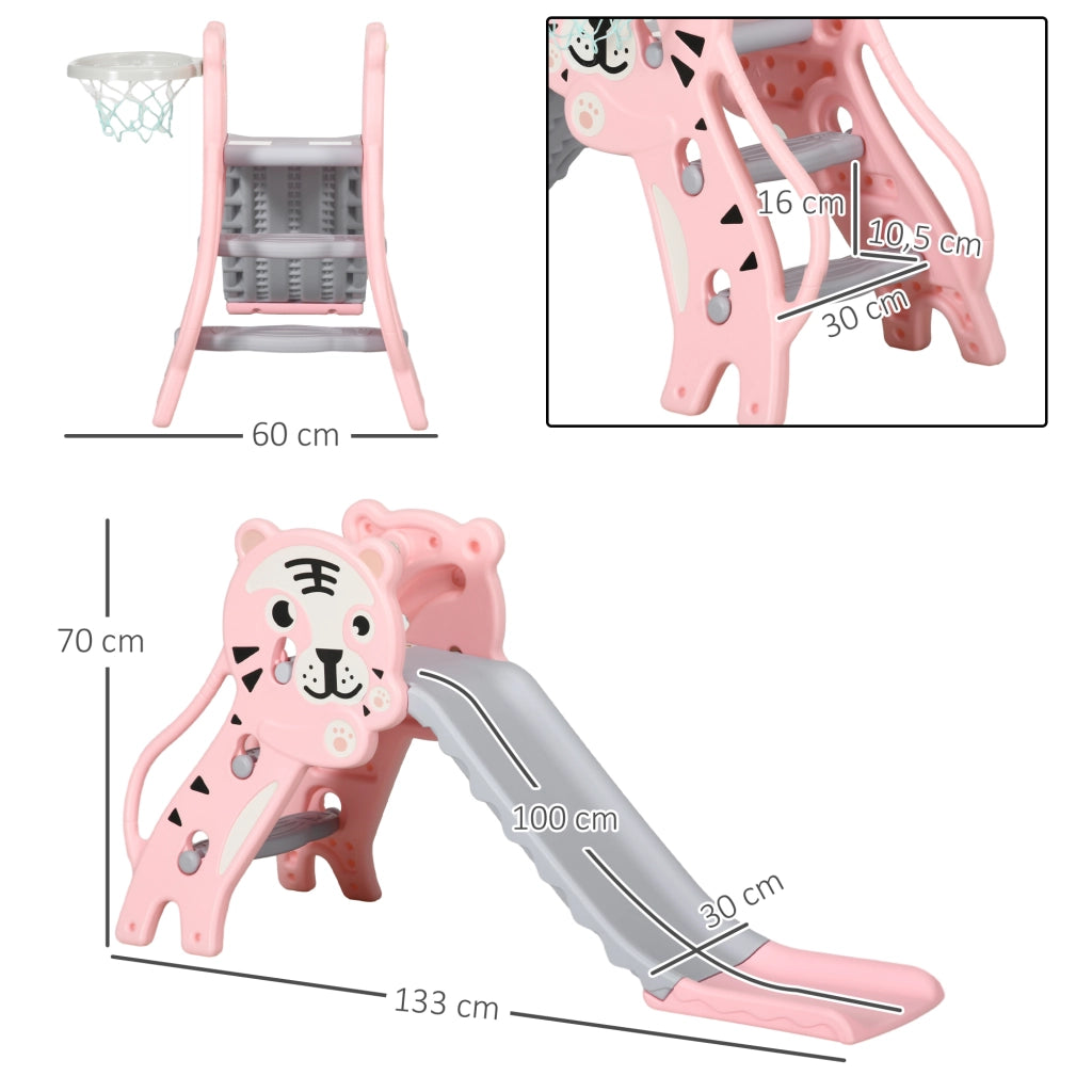 Toboga Bambini con Canestro ¨C Minimal ¨C Rosa