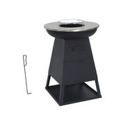 Braciere barbecue con spazio di stoccaggio, ø59cm , nero
