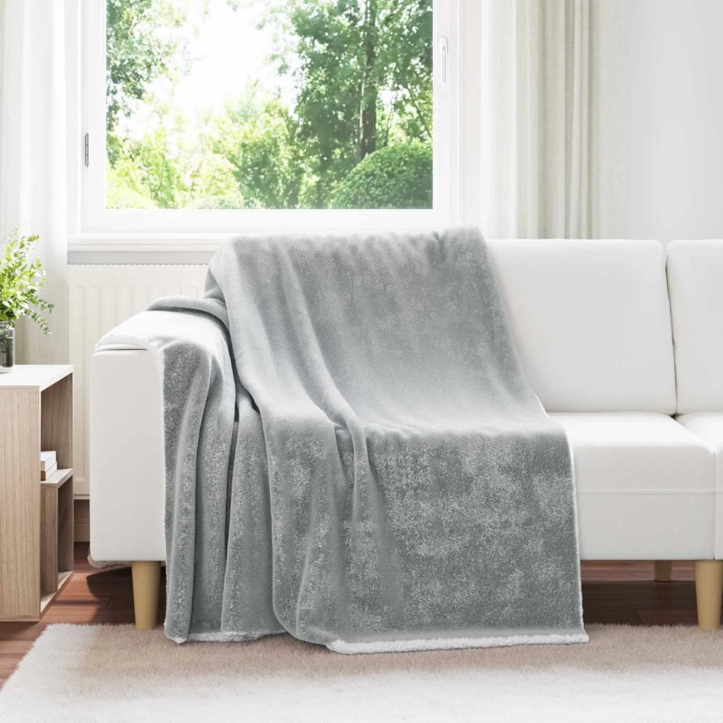Coperta Grigio 150 x 200 cm Panno 42016986