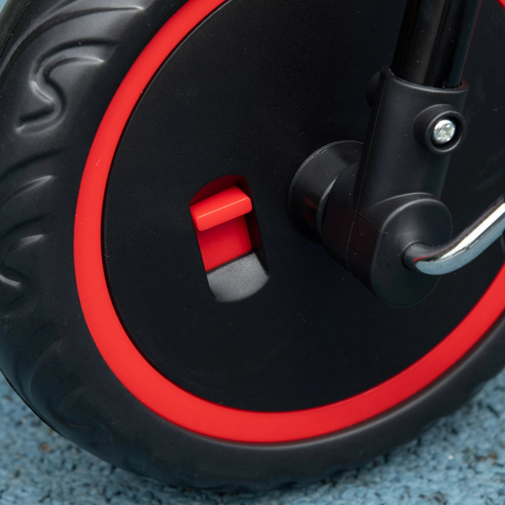 Triciclo Bambini Regolabile con Sedile e Cestini ¨C Minimal ¨C Rosso e Nero