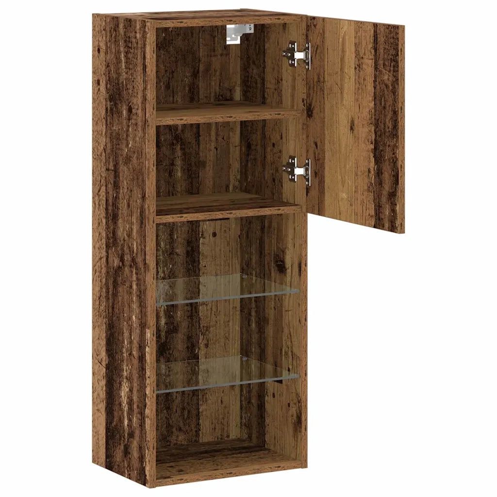 Set mobile TV con LED Legno vecchio 40,5 x 30 x 102 cm 863087