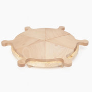 Tagliere Vassoio Pizza Divisibile in Legno con Manico 35 cm