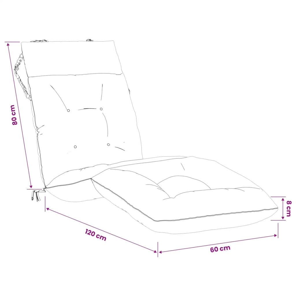 Cuscino per Lettino VIANEN 100% Poliestere Tortora 953904