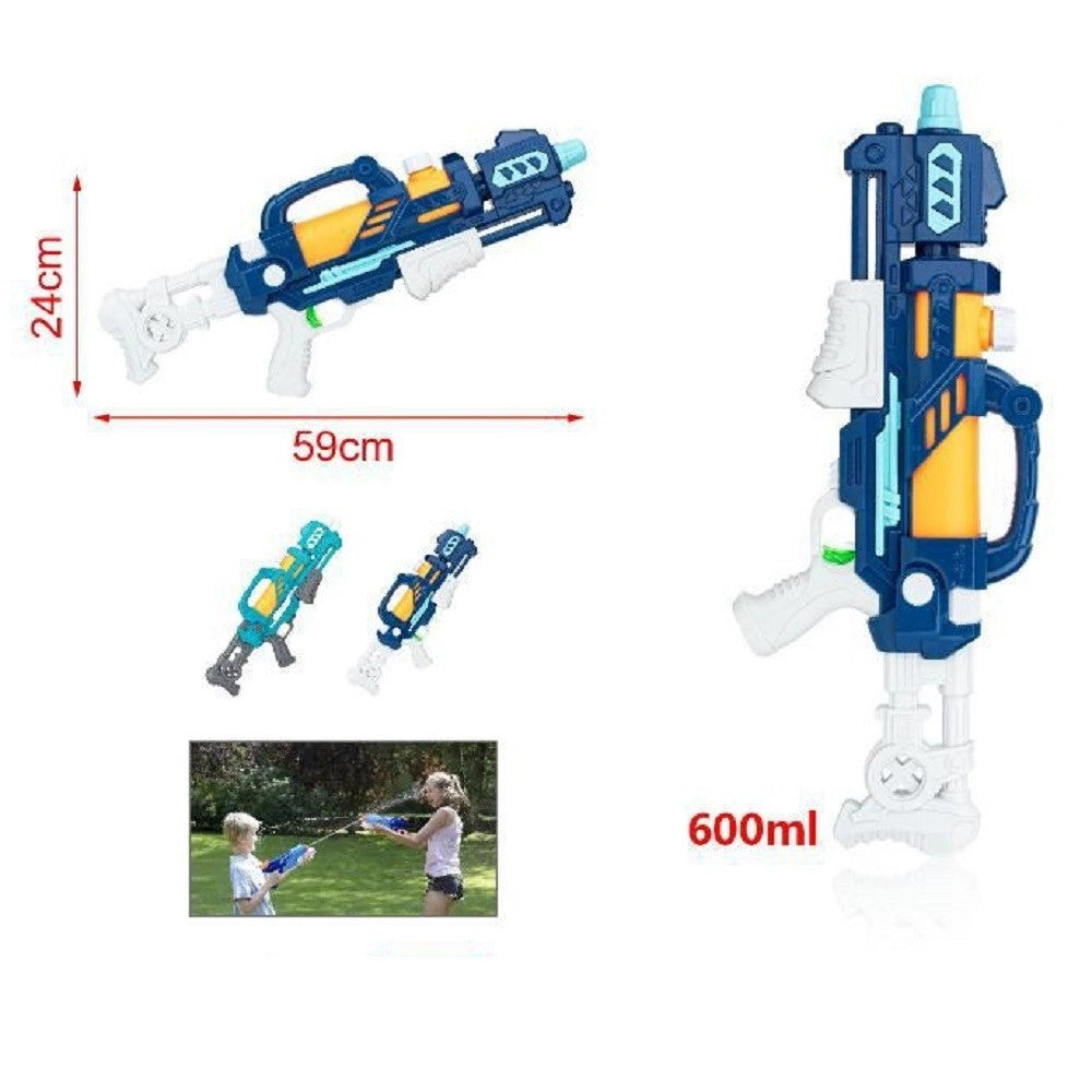 Trade Shop - Pistola Ad Acqua Fucile 59x24cm Serbatoio 600ml Bambini Colori Assortiti 2904385 -