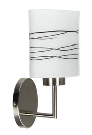 Applique Candellux Visola in vetro cromata E27 29 cm