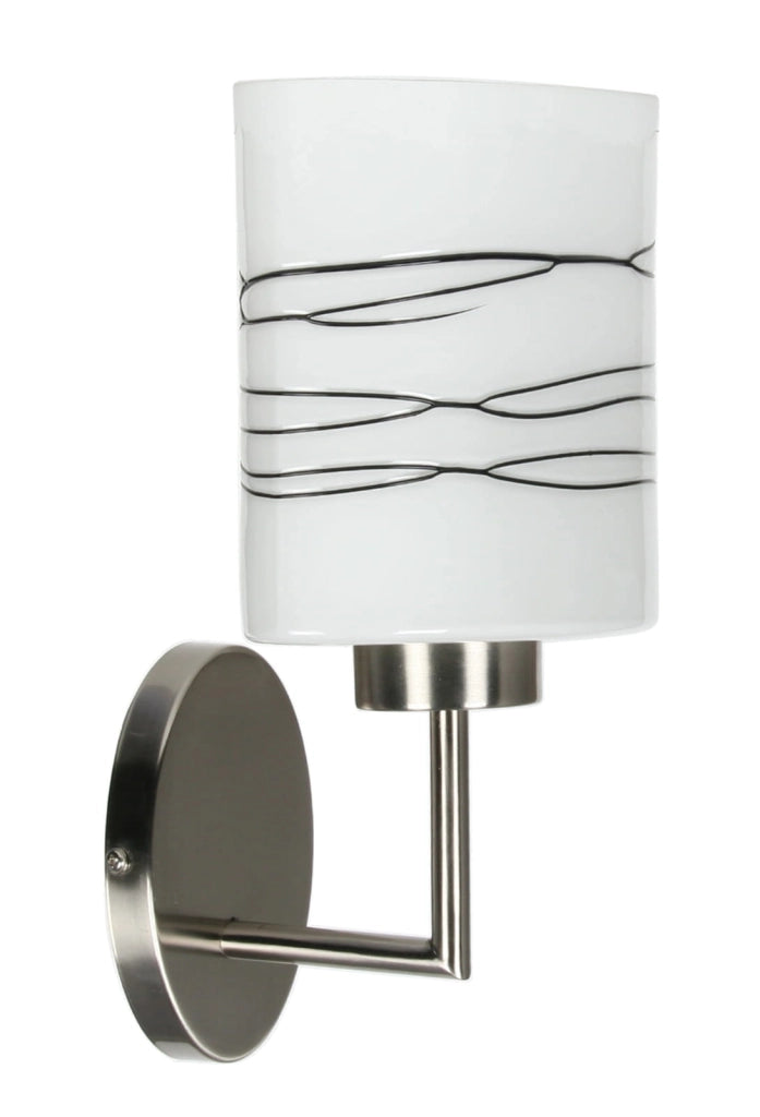 Applique Candellux Visola in vetro cromata E27 29 cm