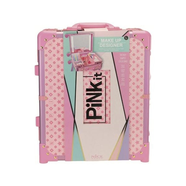 Set trucchi giocattolo nice 40054 pink.it trolley make-up con specchio