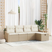 Set di divani con cuscino 6 pcs polyrattan