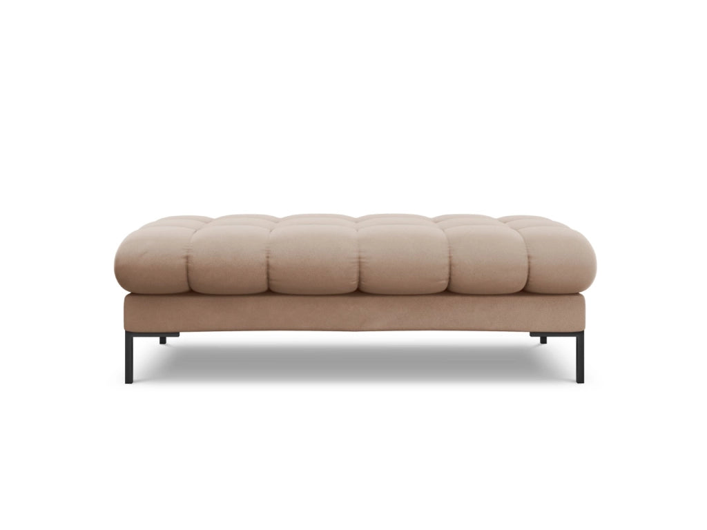 Cosmopolitan Design - Panca "Bali" 2 posti in velluto beige 