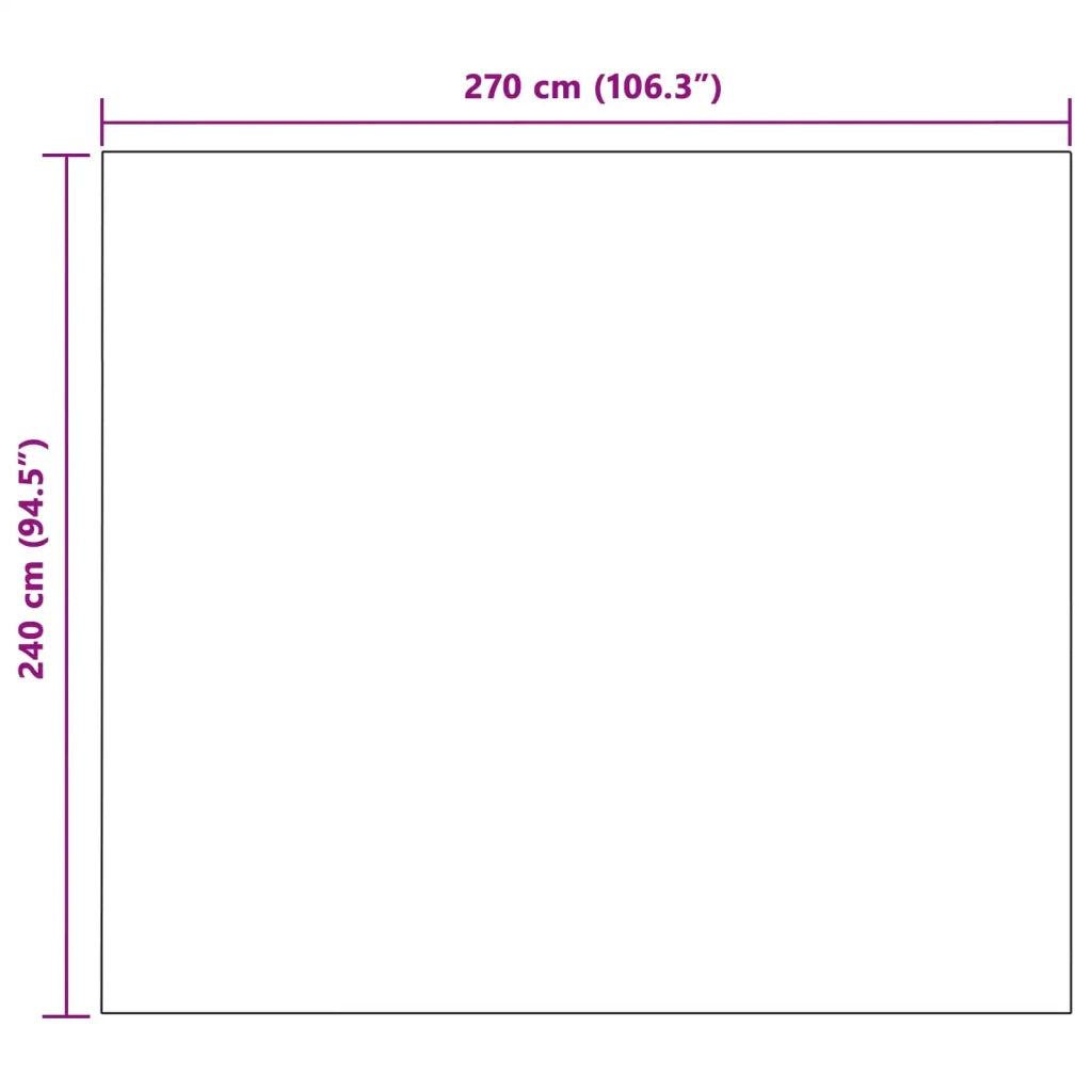 Coperta Grigio 270 x 240 cm Panno