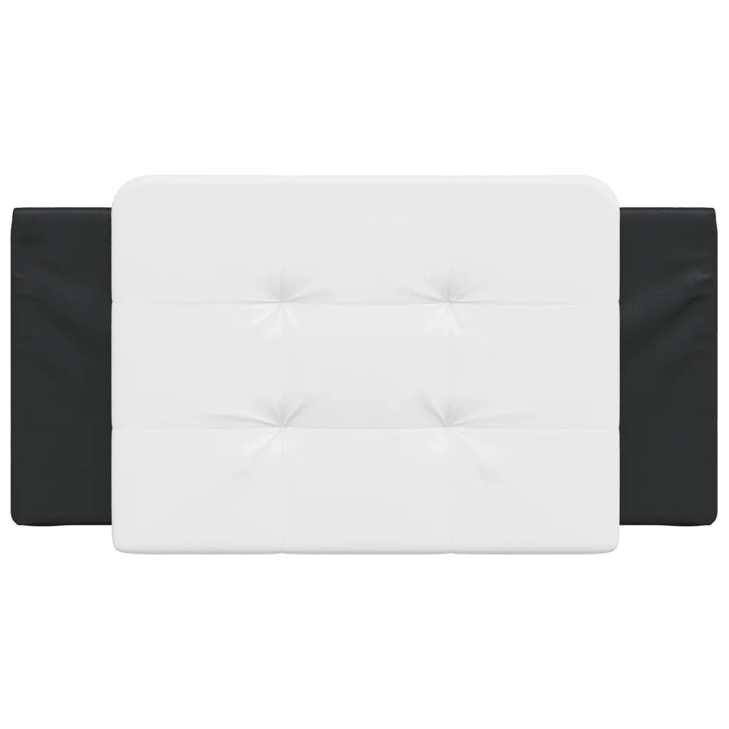 Cuscino Testiera Zadar Nero e Bianco 100 cm in Similpelle 374848