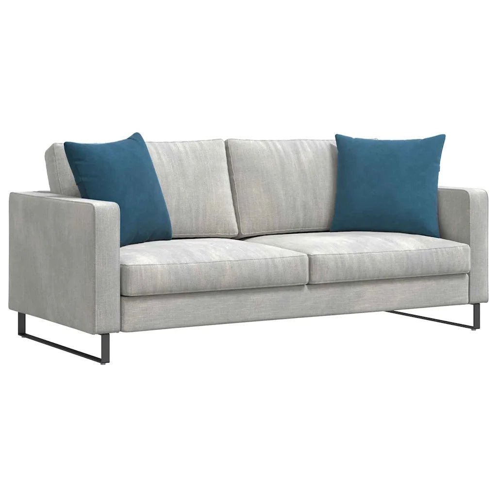 Cuscini da Divano 2 pz-Set di 2 Cuscini per Sofa Blu 50 x 50 cm Tessuto in Cords 517135