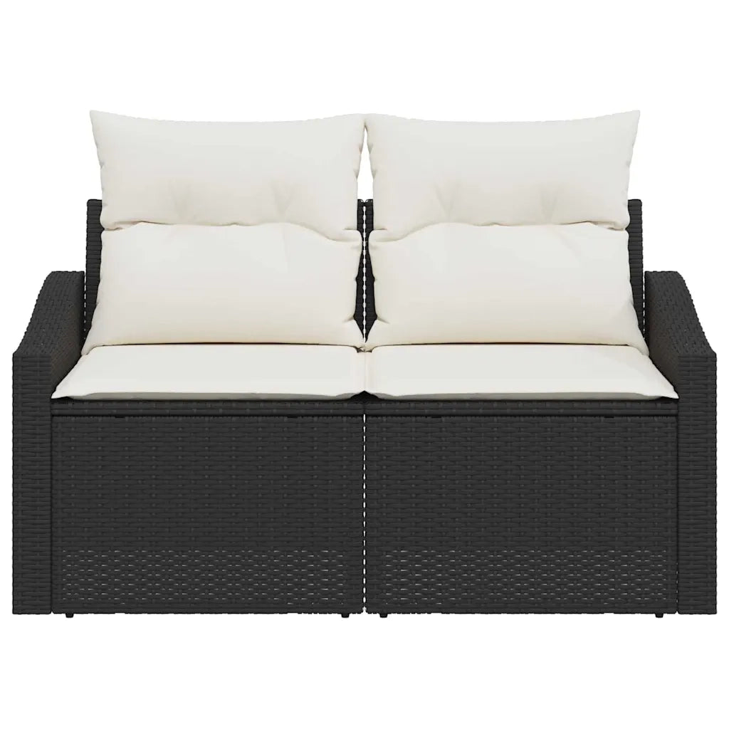 Divano da giardino con cuscino-Sofa da Giardino-Divano da esterno 123 x 62 x 69 cm polyrattan 194561