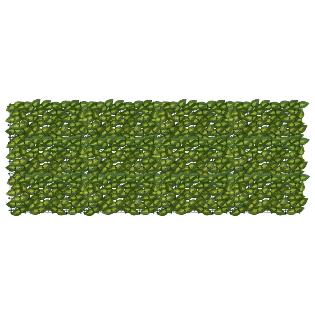 Paravento da Balcone | Schermo per balcone con foglie Verde e Giallo 200 x 75 cm