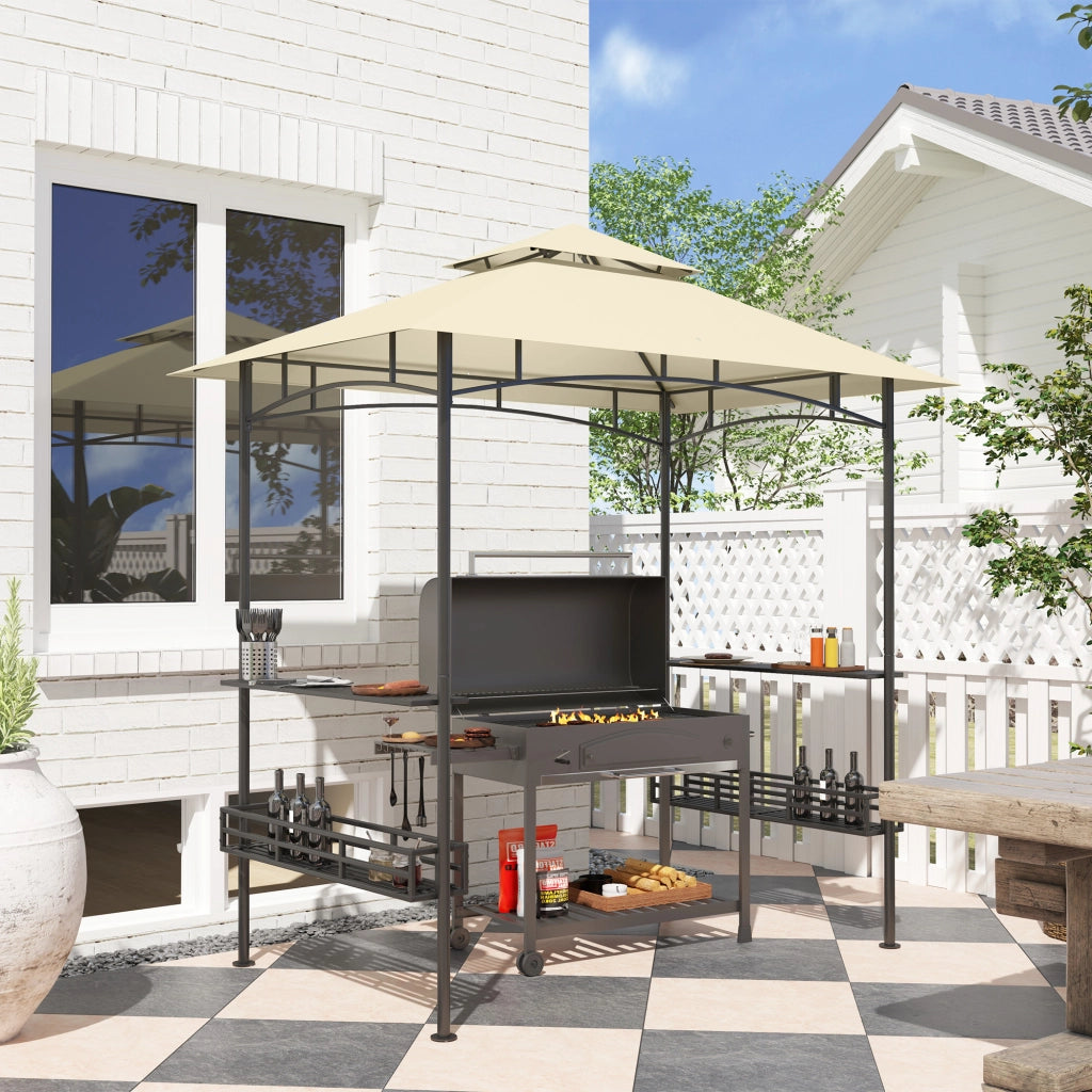 Tenda da Giardino con Scaffale ¨C Zephmum ¨C Beige