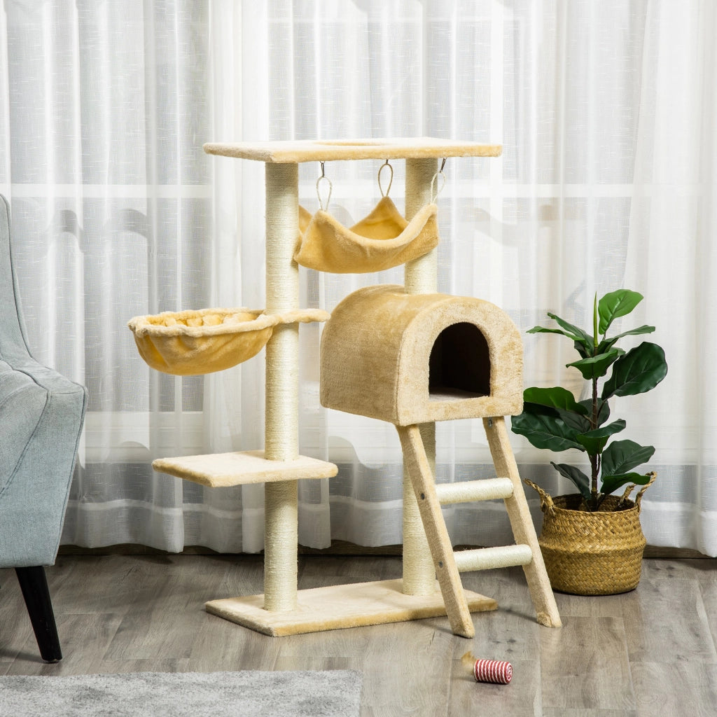Tiragraffi per Gatti Multilivello ¨C Xylo ¨C Beige 98cm
