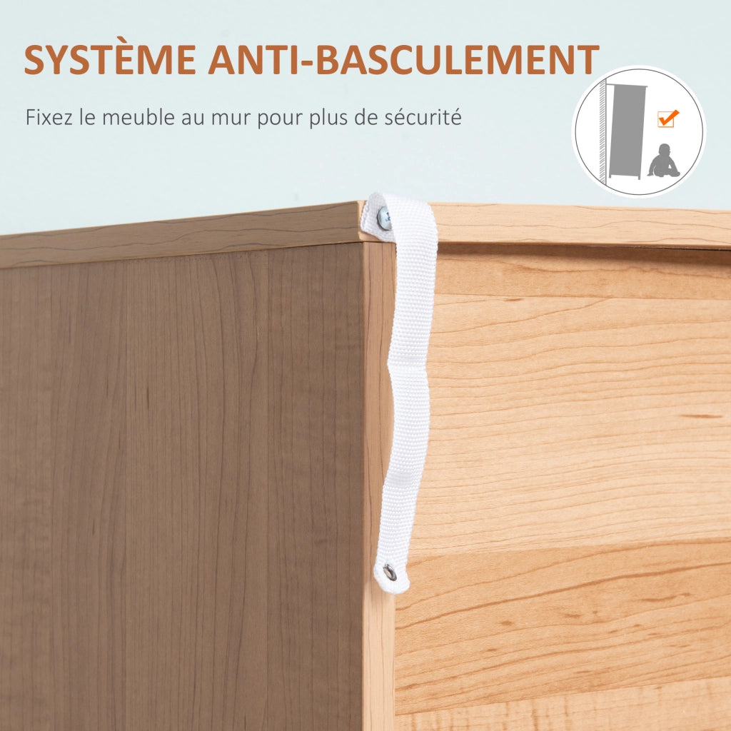 Cassettiera scandinava 3 cassetti ¨C Xylo ¨C legno chiaro bianco design moderno