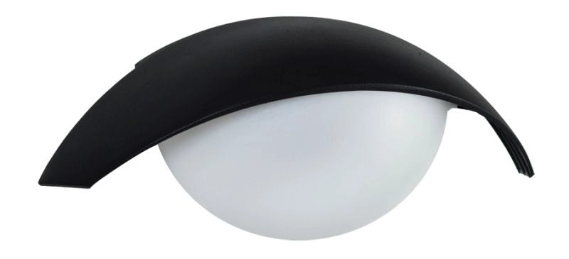 Applique esterna moderna 38cm E27 nera IP44 SU-MA TESS