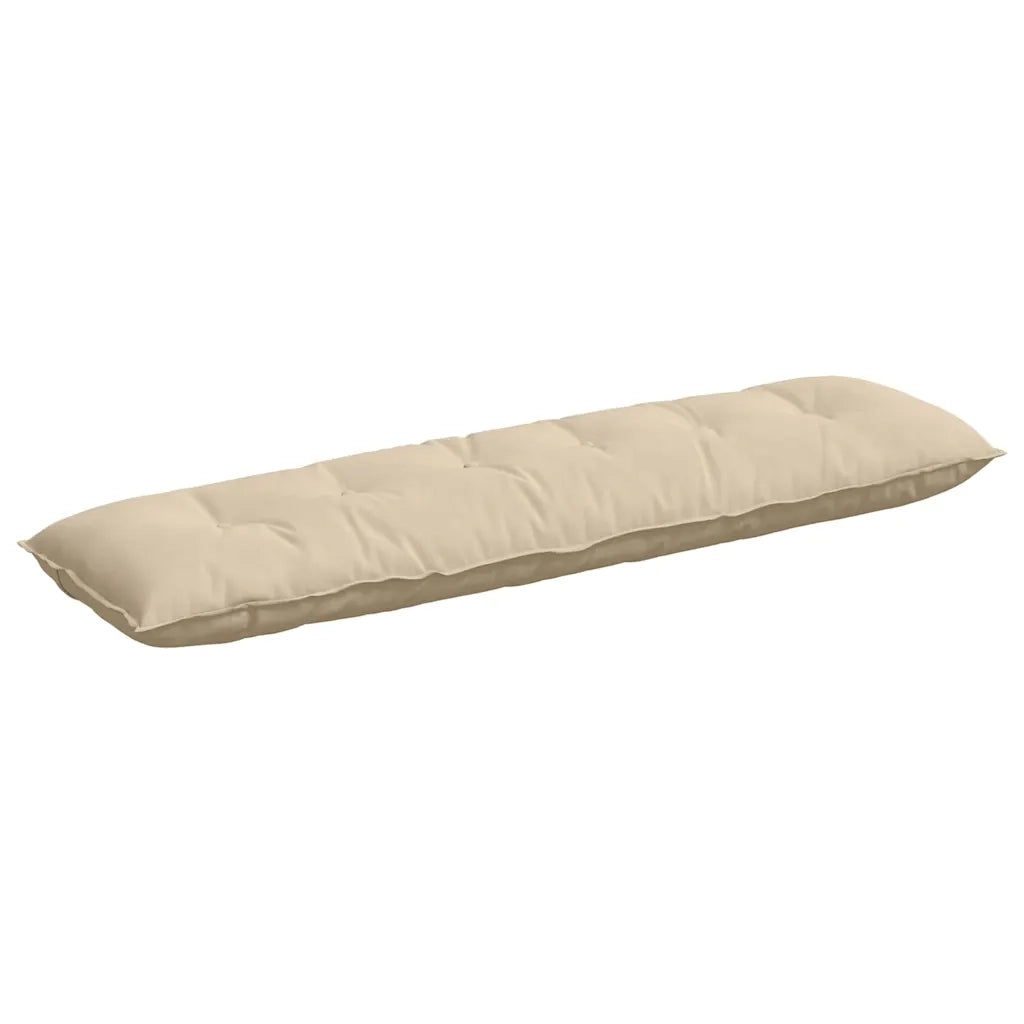 Cuscino per Schiena | Cuscino dorsale Crema 180 x 50 cm Tessuto in Microfibra