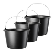 Secchio da costruzione KADAX 20 litri, secchi in plastica resistenti per uso domestico e giardinaggio, confezione da 3 pezzi.