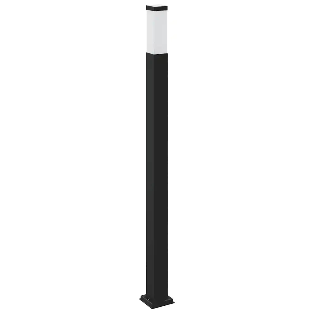 Lampada a paletto con sensore 110 cm Nera IP44 4006081