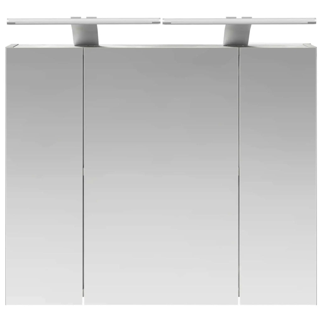 Mobiletto per specchio da bagno Grigio cemento 889082