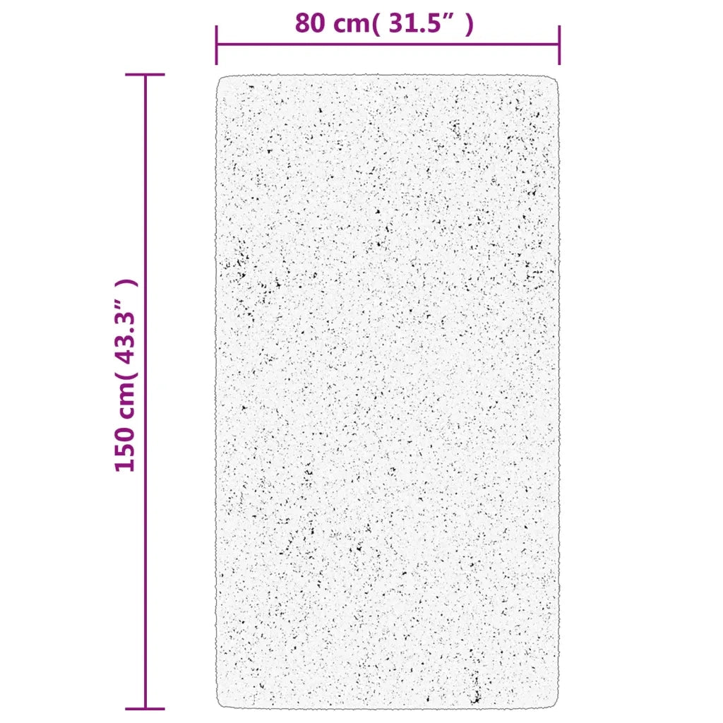 Tappeto IZA a Pelo Corto Aspetto Scandinavo Crema 80x150 cm 375438