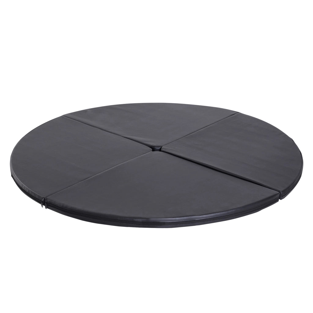Tappeto da pole dance pieghevole ¨C Minimal ¨C nero ? 150 cm spessore 5 cm plastica