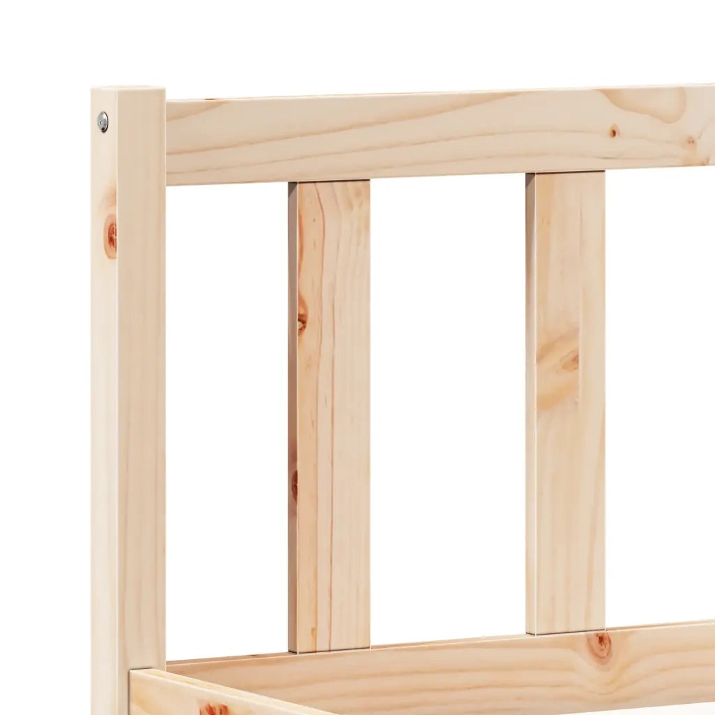 Letto Extra Lungo senza Materasso 180x220 cm in Legno di Pino 852452