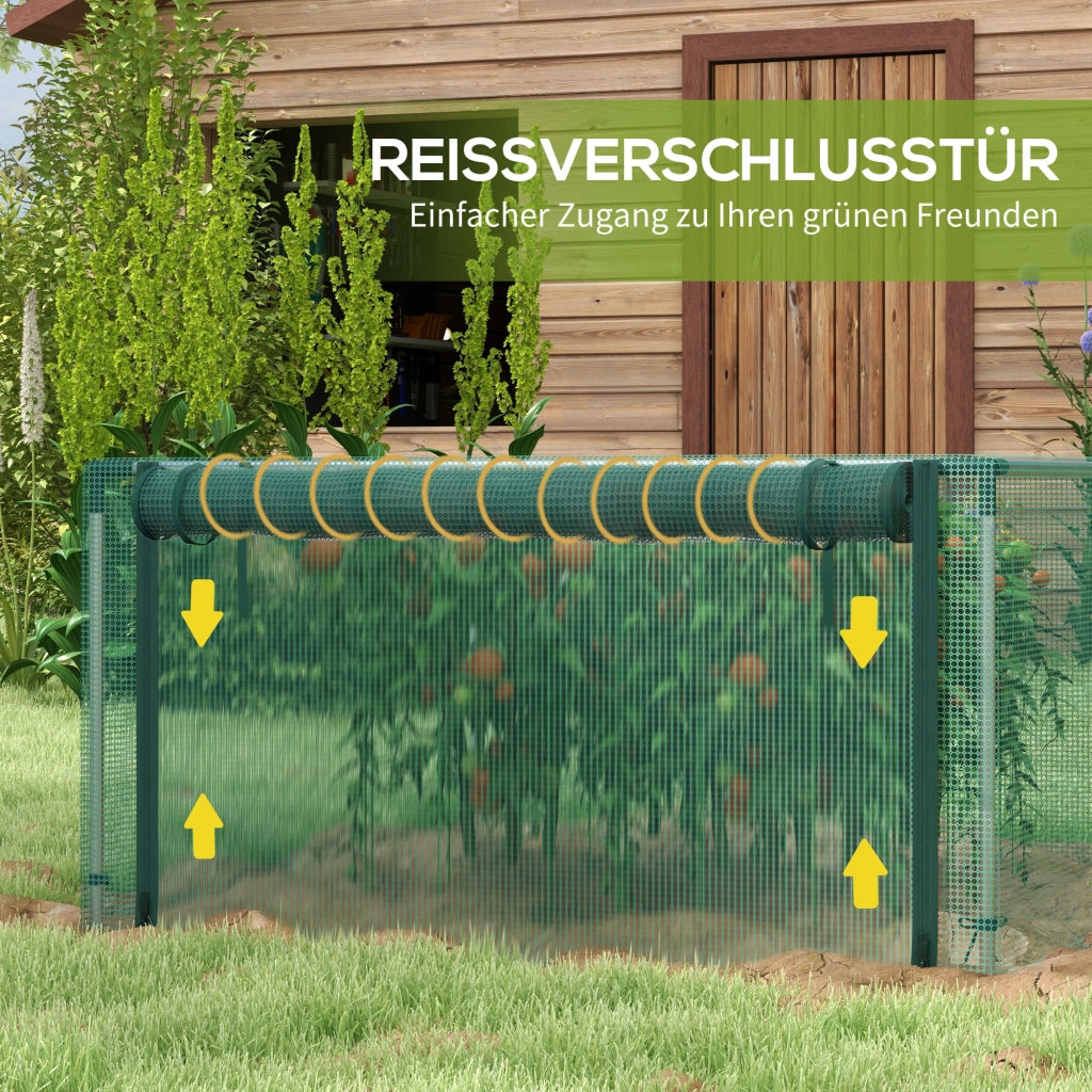 Rete Protettiva per Piante ¨C Minimal ¨C Verde/Argento 125x125x62.5 cm