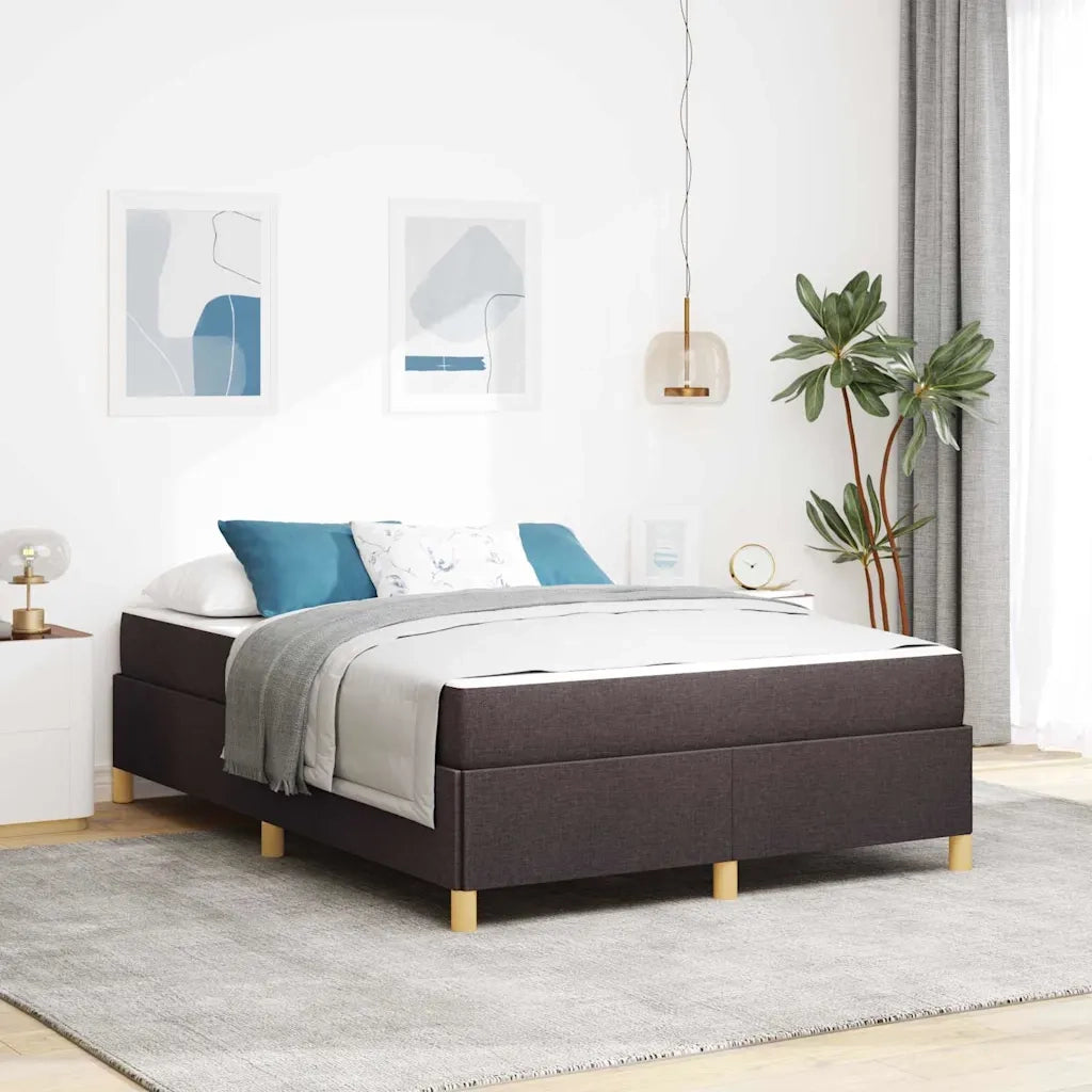 Struttura del letto Marrone Scuro 160 x 200 cm Tessuto 3398951