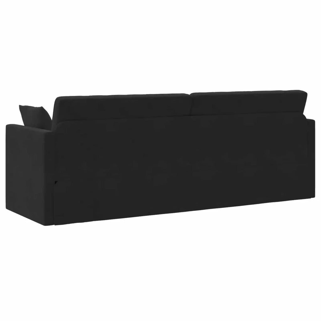 Divano-letto da pavimento Nero 213 x 70 x 77 cm Velluto 4106730