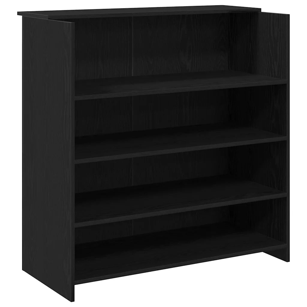 Scrivania per Reception Rovere Nero 100x50x103,5 cm in Legno di Argilla 3324161