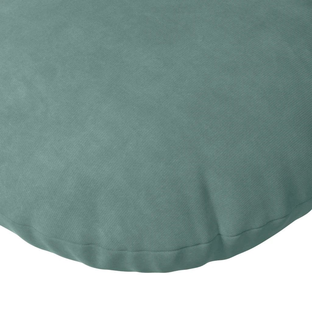 Cuscini per Seduta 2 pcs Verde Mare Ø50 x 19 cm Velluto 42014184