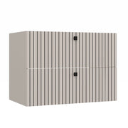 Mobile sottolavabo TIGO 80 2s cashmere 2 cassetti scanalato frontale sospeso