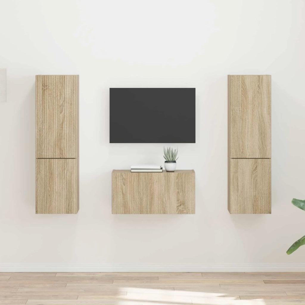 Set mobile TV 5 pcs Rovere Sonoma Legno multistrato 3409098